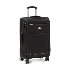 New Valigia Trolley medio Nero in tessuto Valigie Medie