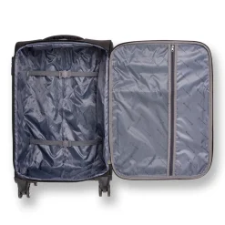 New Valigia Trolley medio Nero in tessuto Valigie Medie