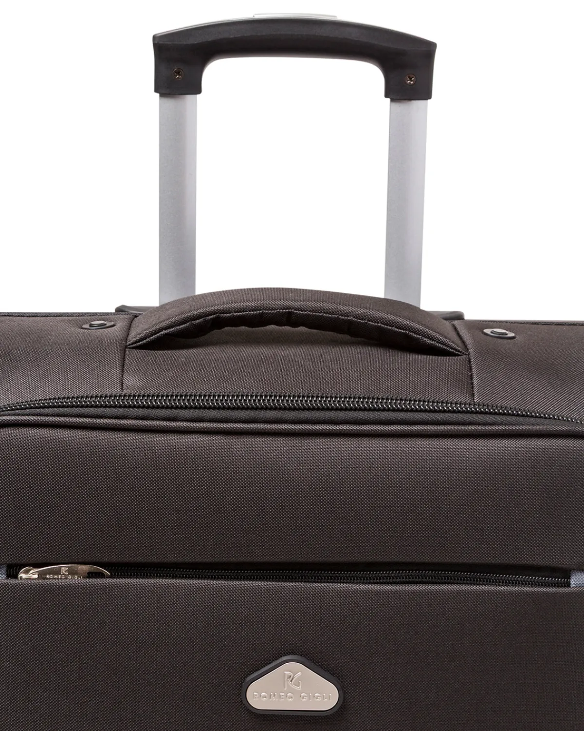 New Valigia Trolley medio Nero in tessuto Valigie Medie