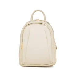 Zaino bianco off-white da Donna con doppio scomprto Donna Zaini Donna