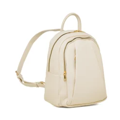 Zaino bianco off-white da Donna con doppio scomprto Donna Zaini Donna