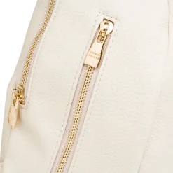 Zaino bianco off-white da Donna con dettagli dorati Donna Zaini Donna