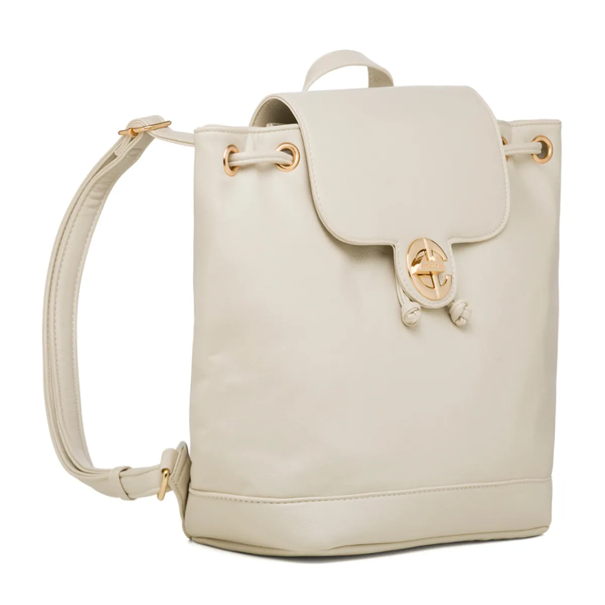 Hot Zaino bianco off-white da Donna con logo Donna Zaini Donna