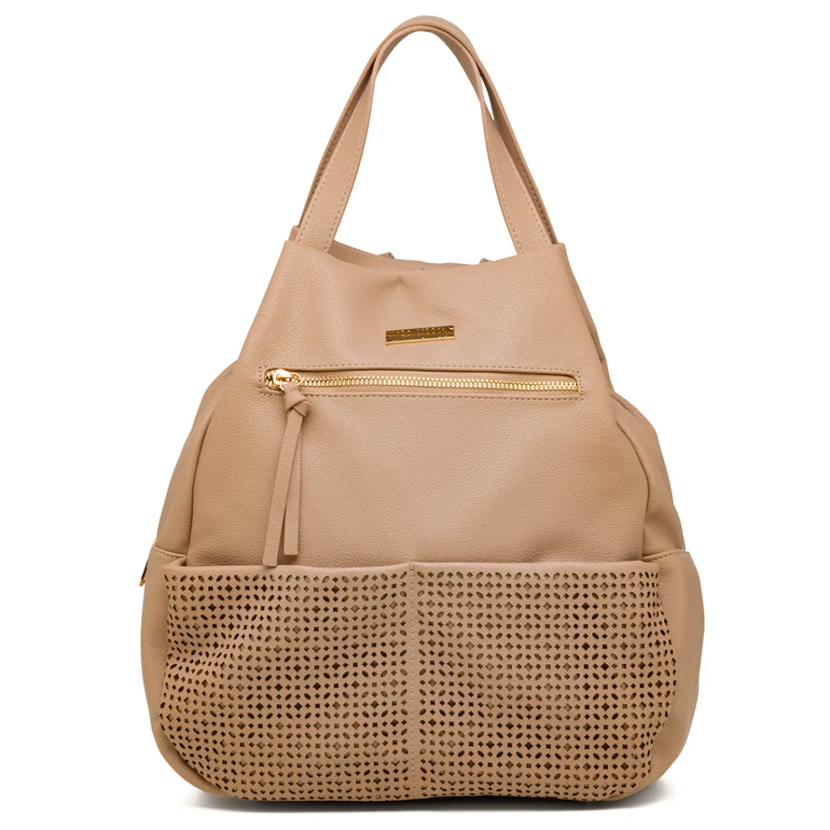 Sale Zaino da donna beige con dettagli traforati Donna Zaini Donna