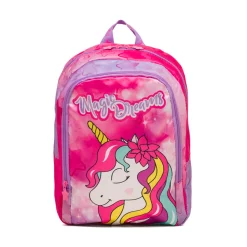 Hot Zaino da scuola medio fucsia con Magic Land Bambino Zaini E Astucci