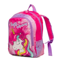 Hot Zaino da scuola medio fucsia con Magic Land Bambino Zaini E Astucci