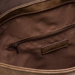 New Zaino Marrone da Donna con Patta e Chiusura a Fibbia Donna Zaini Donna