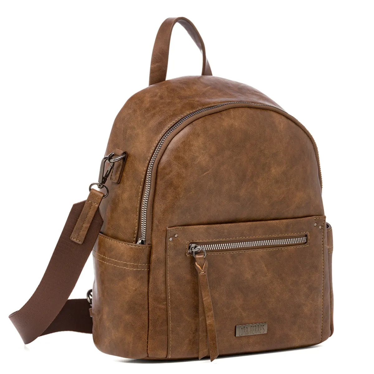 Online Zaino marrone da Donna effetto anticato Donna Zaini Donna