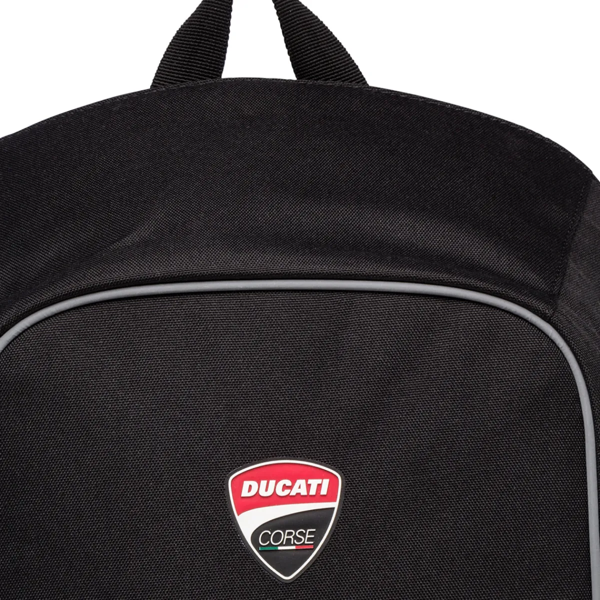 Discount Zaino nero con badge Corse Zaini Sportivi