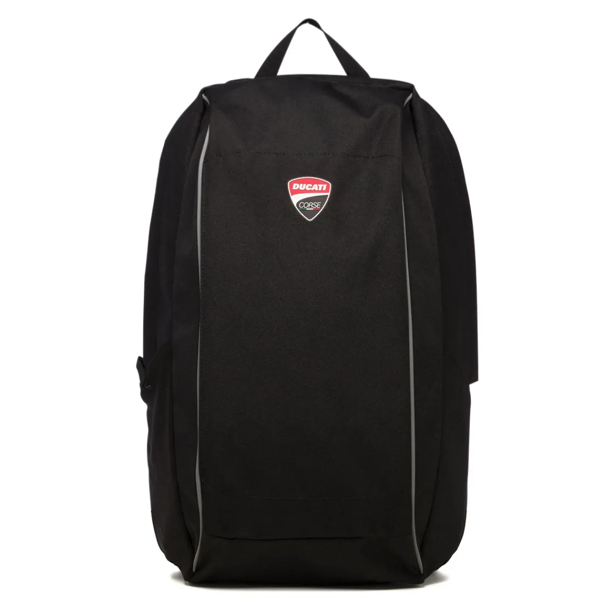 Zaino nero con badge Corse Zaini Sportivi