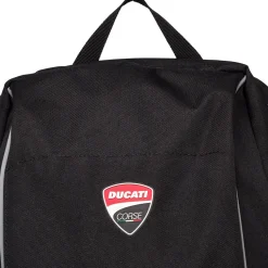 Zaino nero con badge Corse Zaini Sportivi