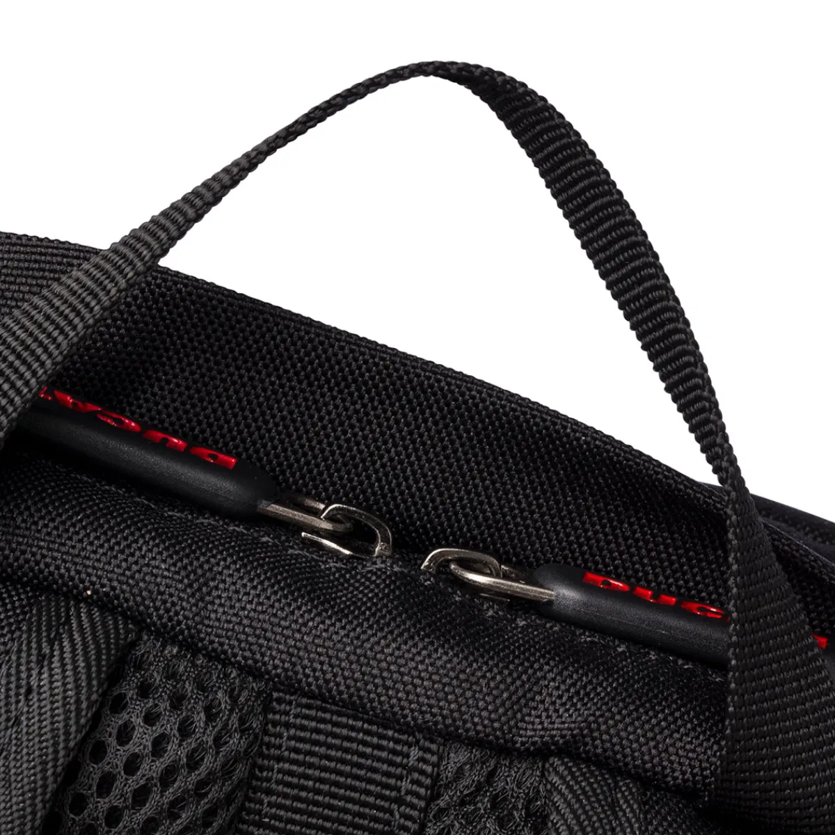 Zaino nero con badge Corse Zaini Sportivi