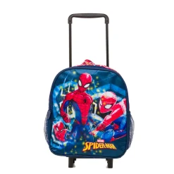 Sale Zaino trolley da scuola blu e rosso con stampa Bambino Zaini E Astucci