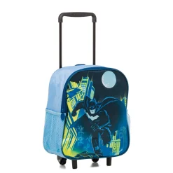 Zaino trolley da scuola nero blu e giallo con stampa Bambino Zaini E Astucci